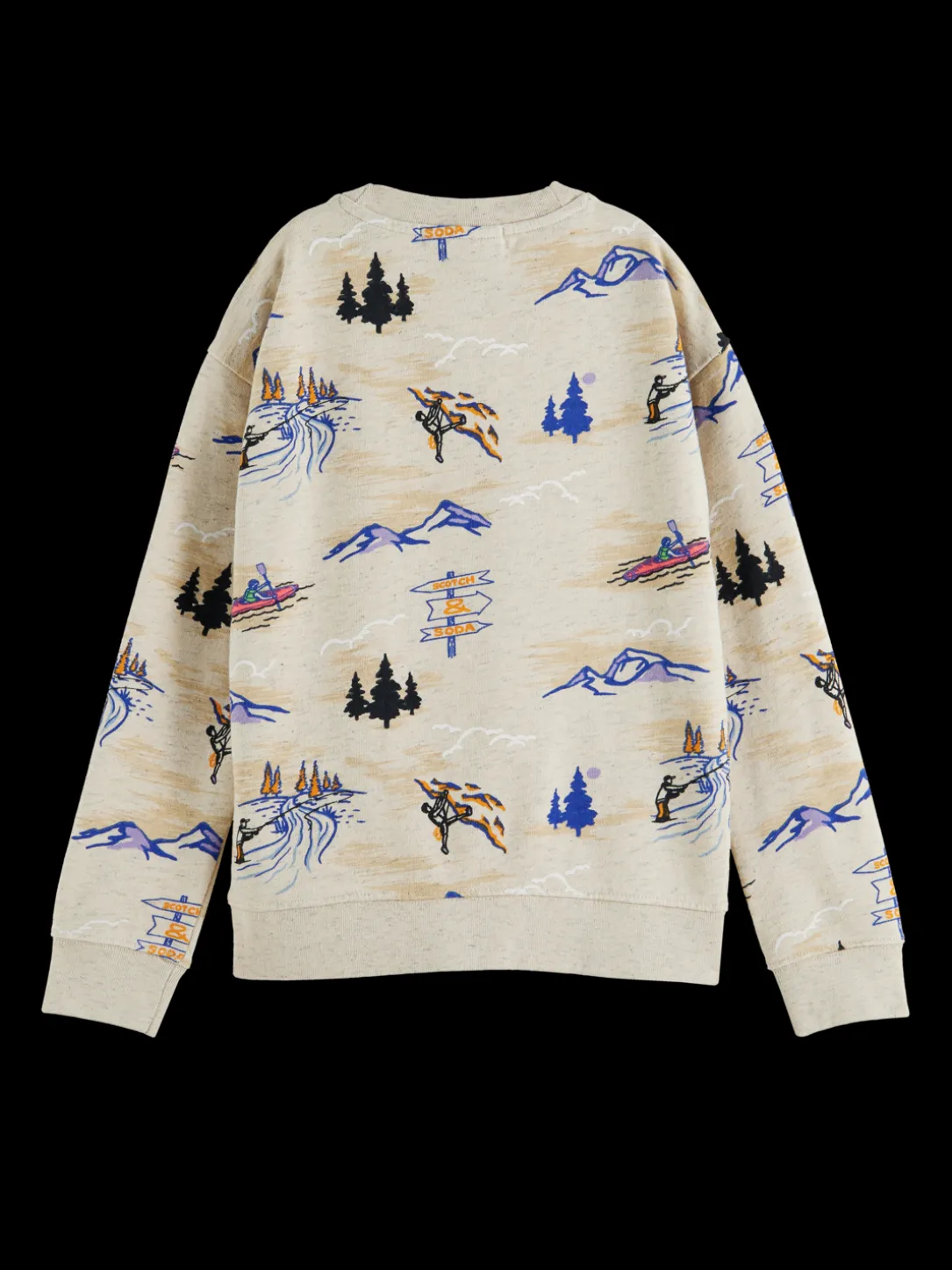 Printed Organic Cotton Crewneck Sweatshirt