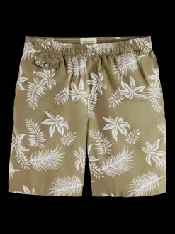 Printed Poplin Bermuda Shorts