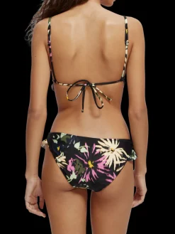 Printed Ruffled Bikini Bottom