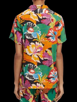 Printed Short-Sleeved Camp Shirt
