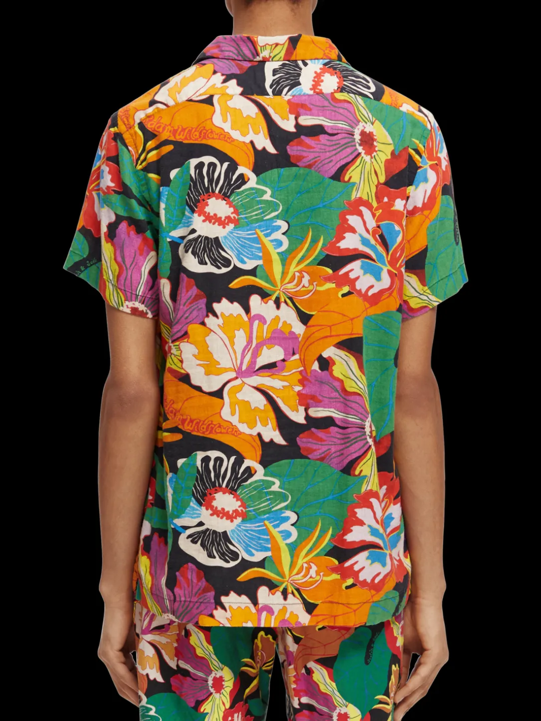 Printed Short-Sleeved Camp Shirt