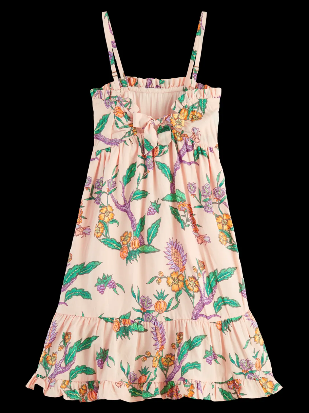 Printed Smocked Midi Dress