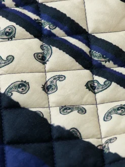 Quilted Allover Printed Shirt Jacket