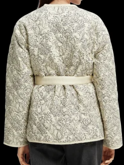 Quilted Organic Cotton Belted Jacket
