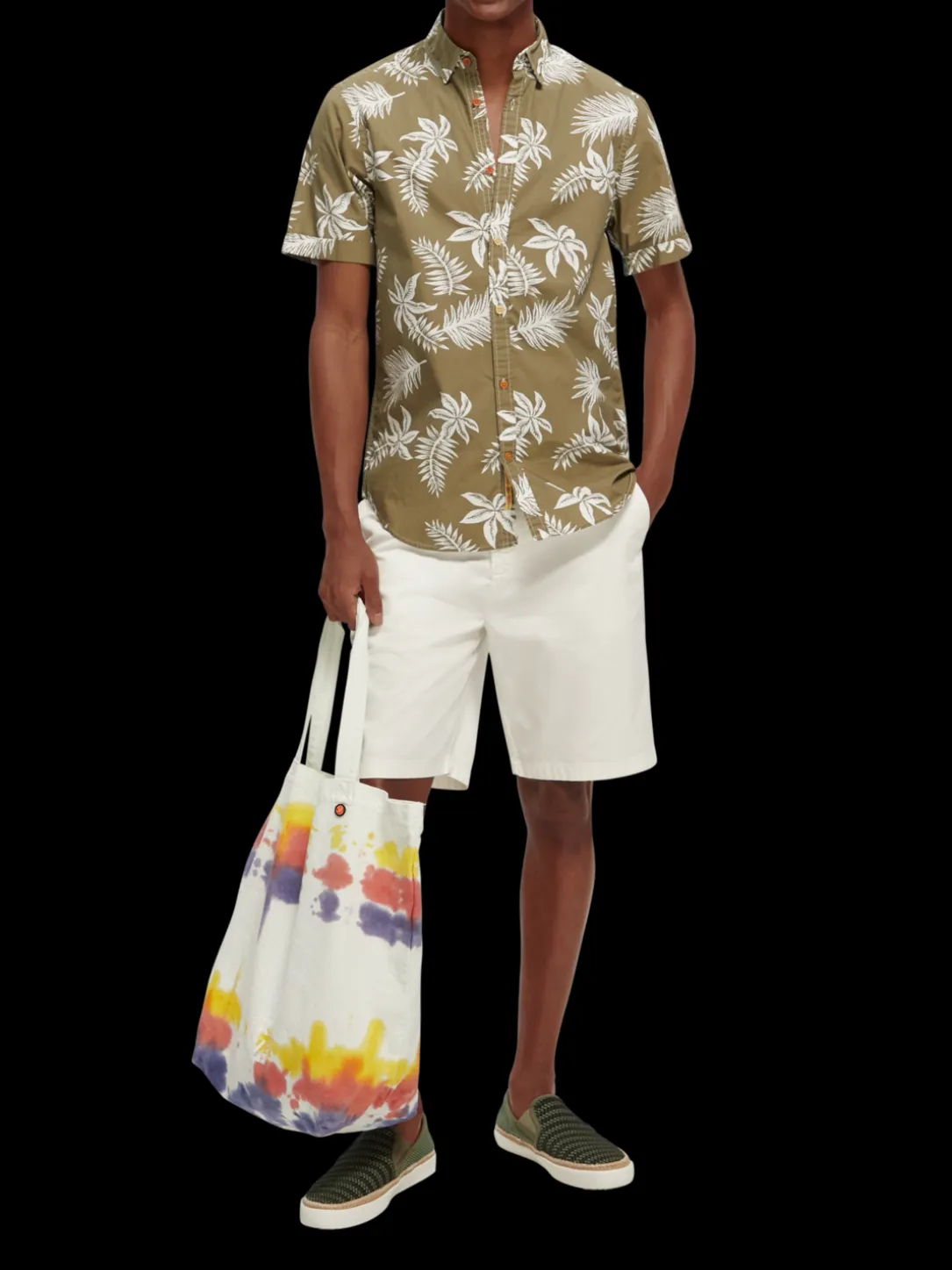 Regular Fit Printed Poplin Shirt