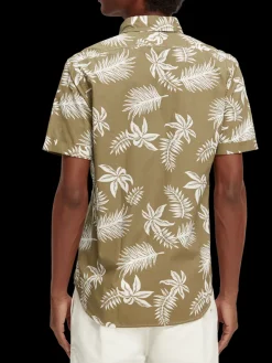 Regular Fit Printed Poplin Shirt