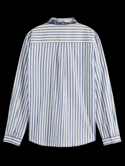 Regular Fit Shirt With Beaded Collar