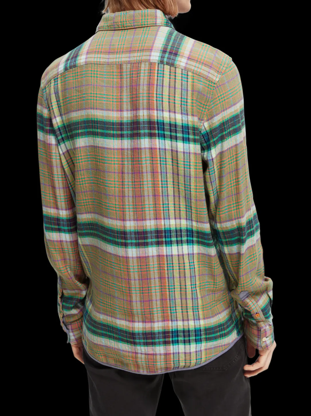 Regular-Fit Lightweight Checked Flannel Shirt