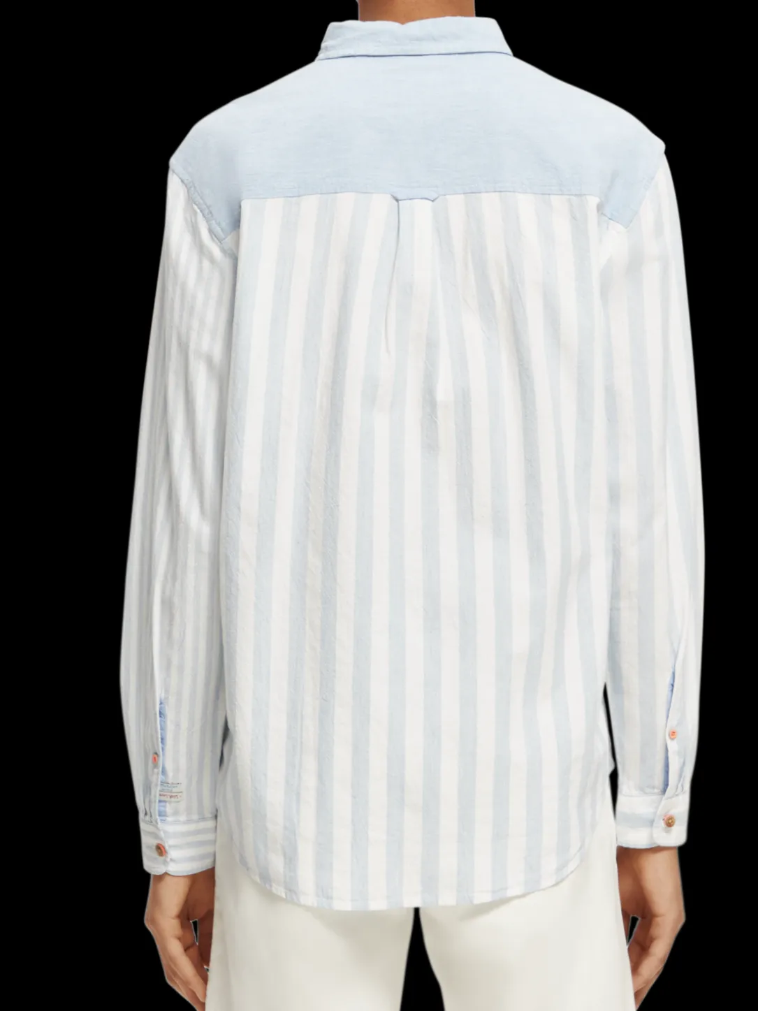 Relaxed Fit Lightweight Mixed Chambray Shirt