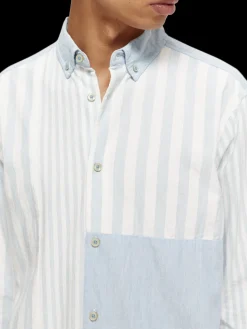 Relaxed Fit Lightweight Mixed Chambray Shirt