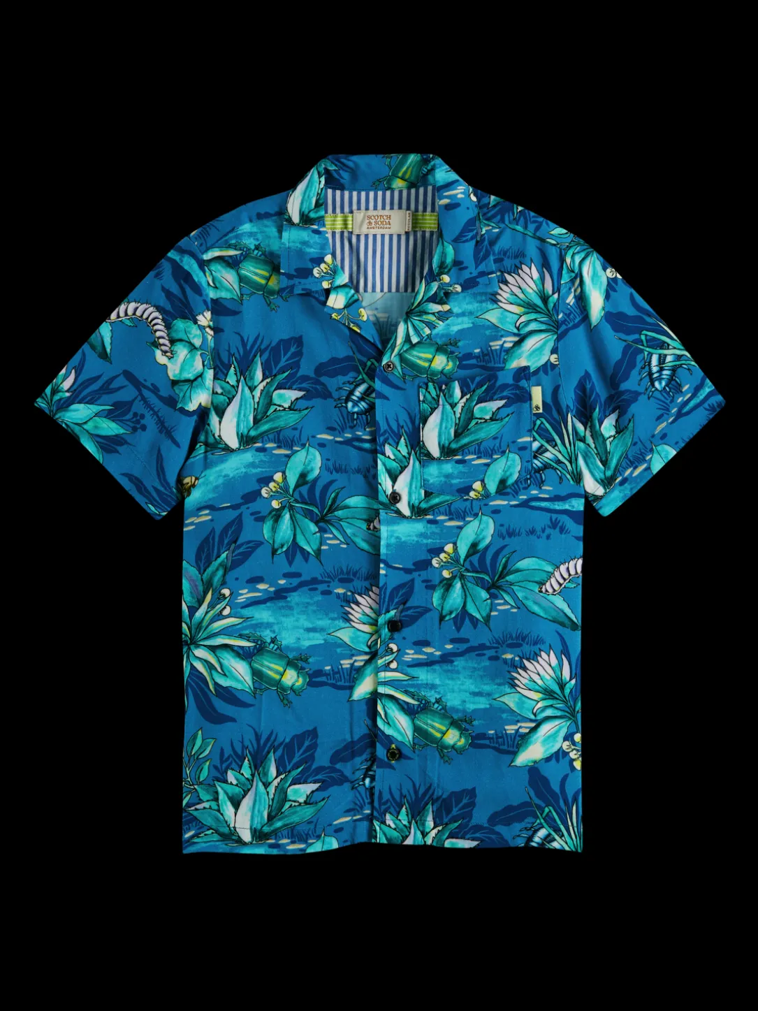 Relaxed Fit Printed Camp Shirt