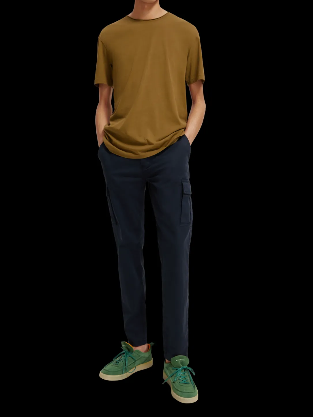 Relaxed Fit Raw-Edge Organic Cotton T-Shirt