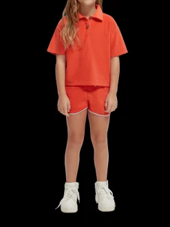 Relaxed Fit Towelling Shorts