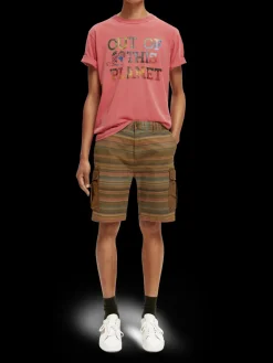 Relaxed-Fit Garment-Dyed Cargo Shorts