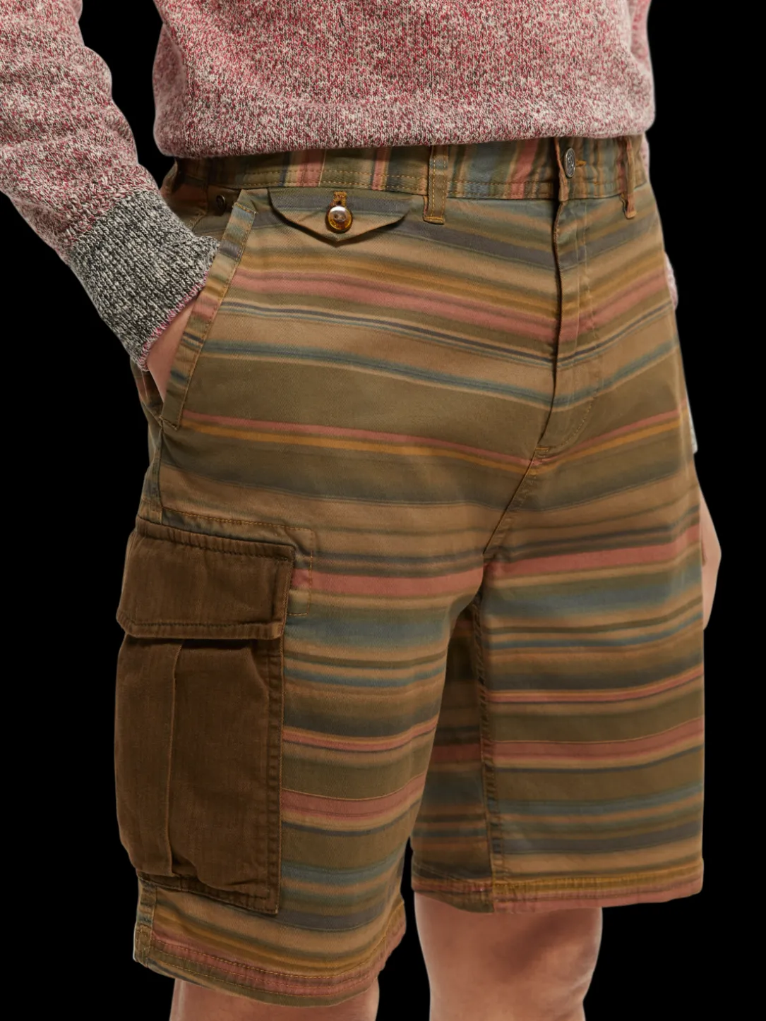 Relaxed-Fit Garment-Dyed Cargo Shorts