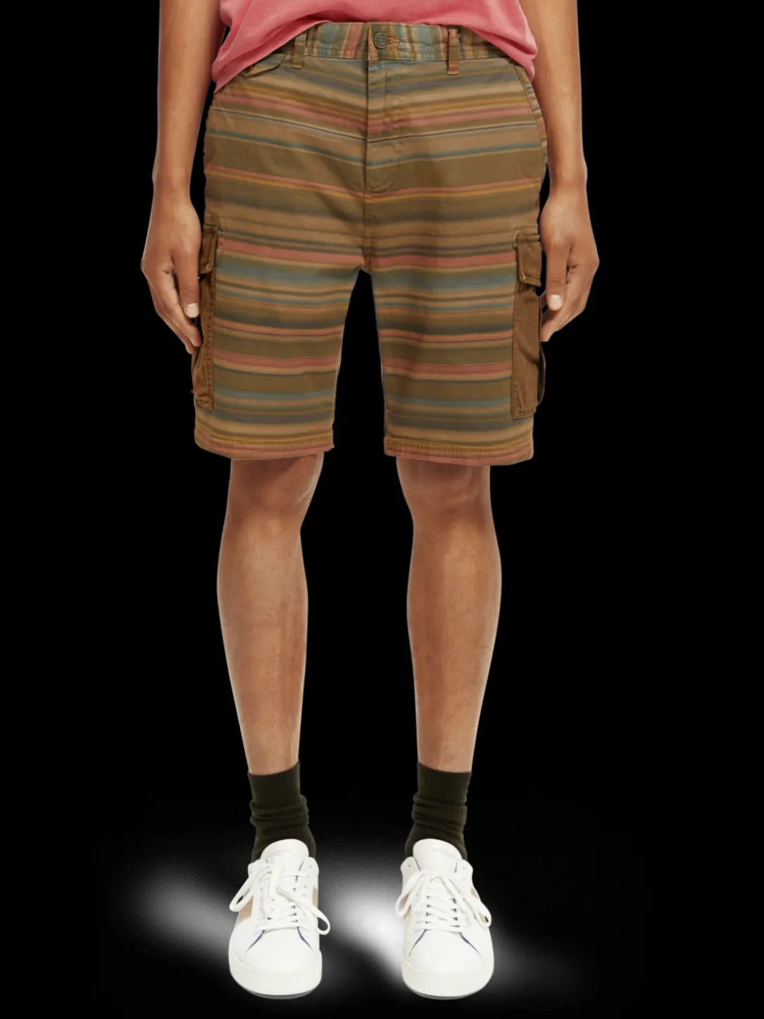 Relaxed-Fit Garment-Dyed Cargo Shorts
