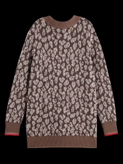 Reversible Animal Jacquard Cardigan
