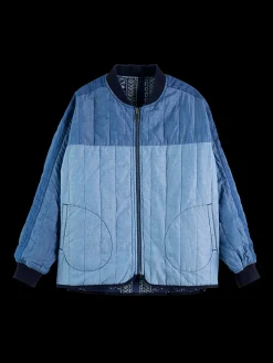 Reversible Chambray Bomber Jacket
