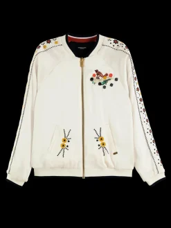 Reversible Embroidered Bomber Jacket