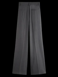 Rose Pleated High-Rise Wide Leg Pant