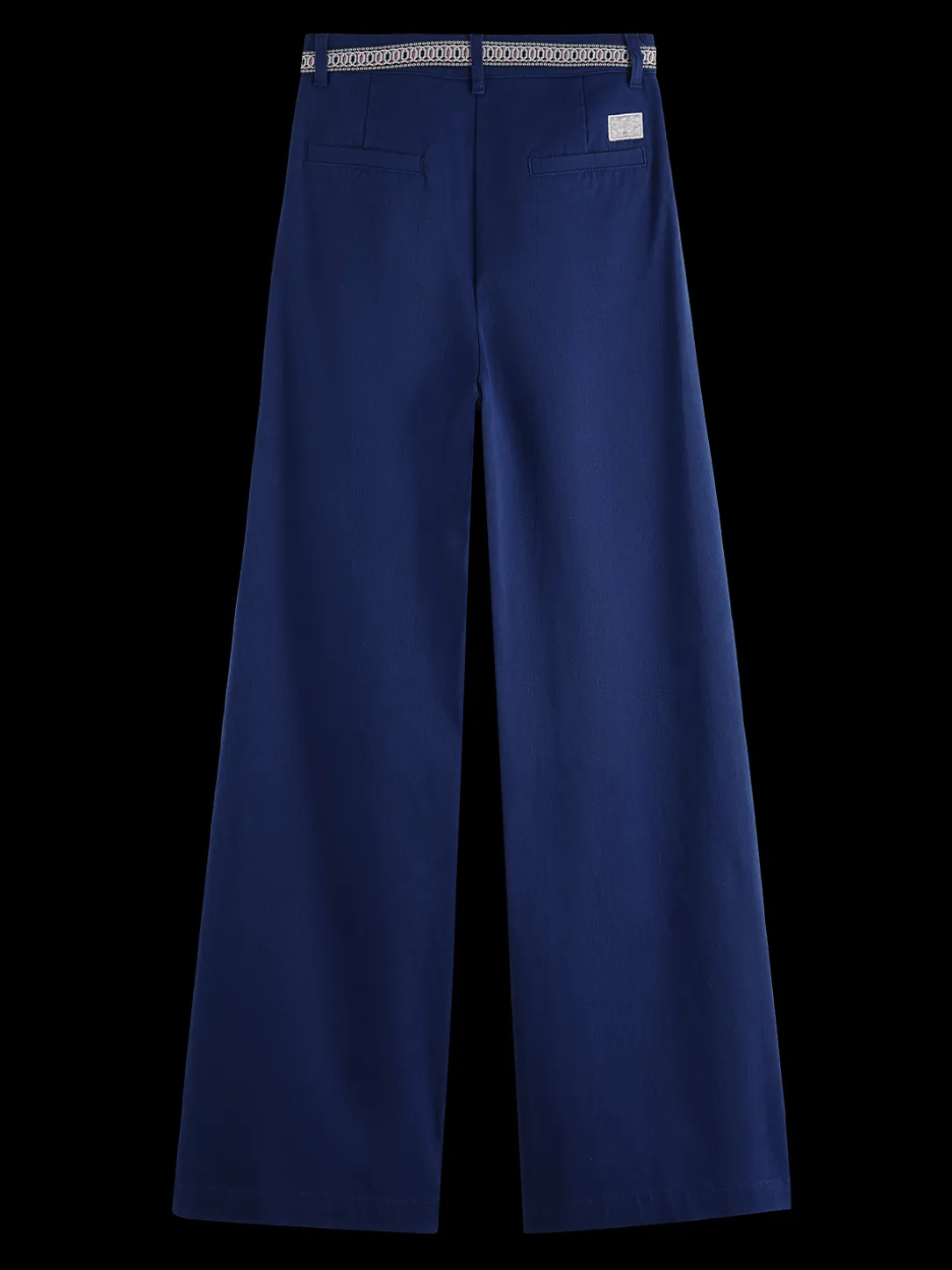 Rose Pleated High-Rise Wide Leg Workwear Pant