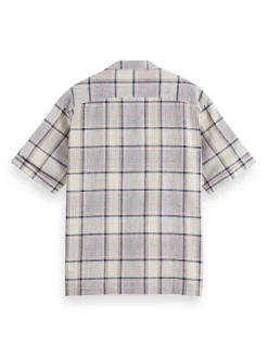 Short Sleeve Linen Blend Shirt
