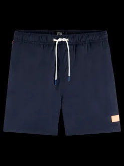 Short-Length Printed Swim Shorts