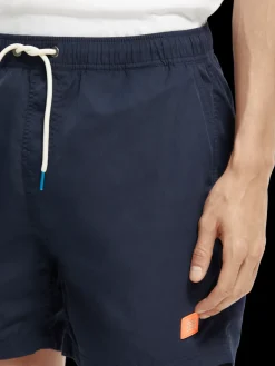 Short-Length Printed Swim Shorts
