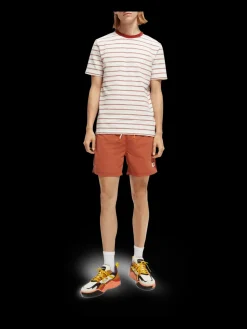 Short-Length Printed Swim Shorts