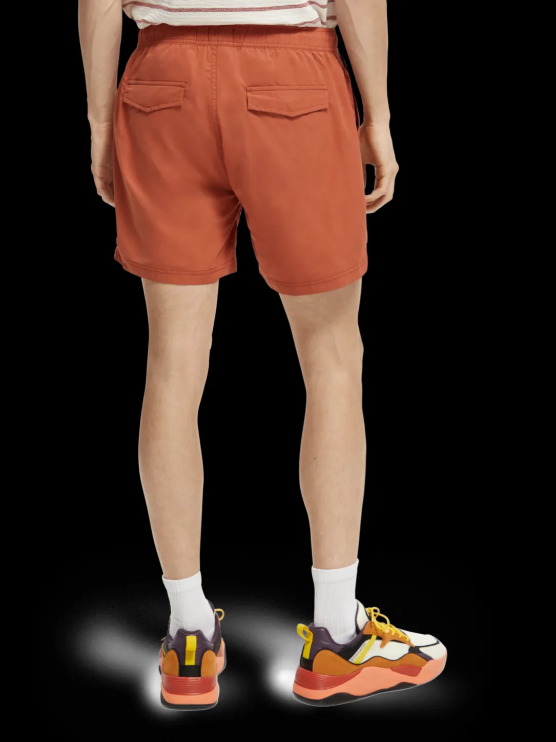 Short-Length Printed Swim Shorts