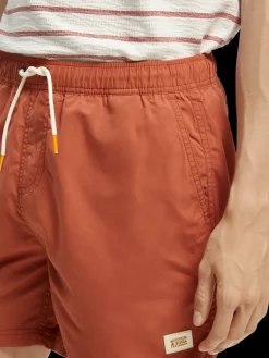 Short-Length Printed Swim Shorts