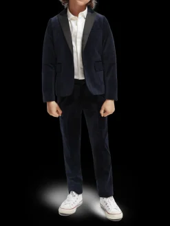 Single-Breasted Satin Lapel Blazer