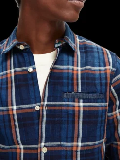 Slim-Fit Yarn-Dyed Checked Shirt