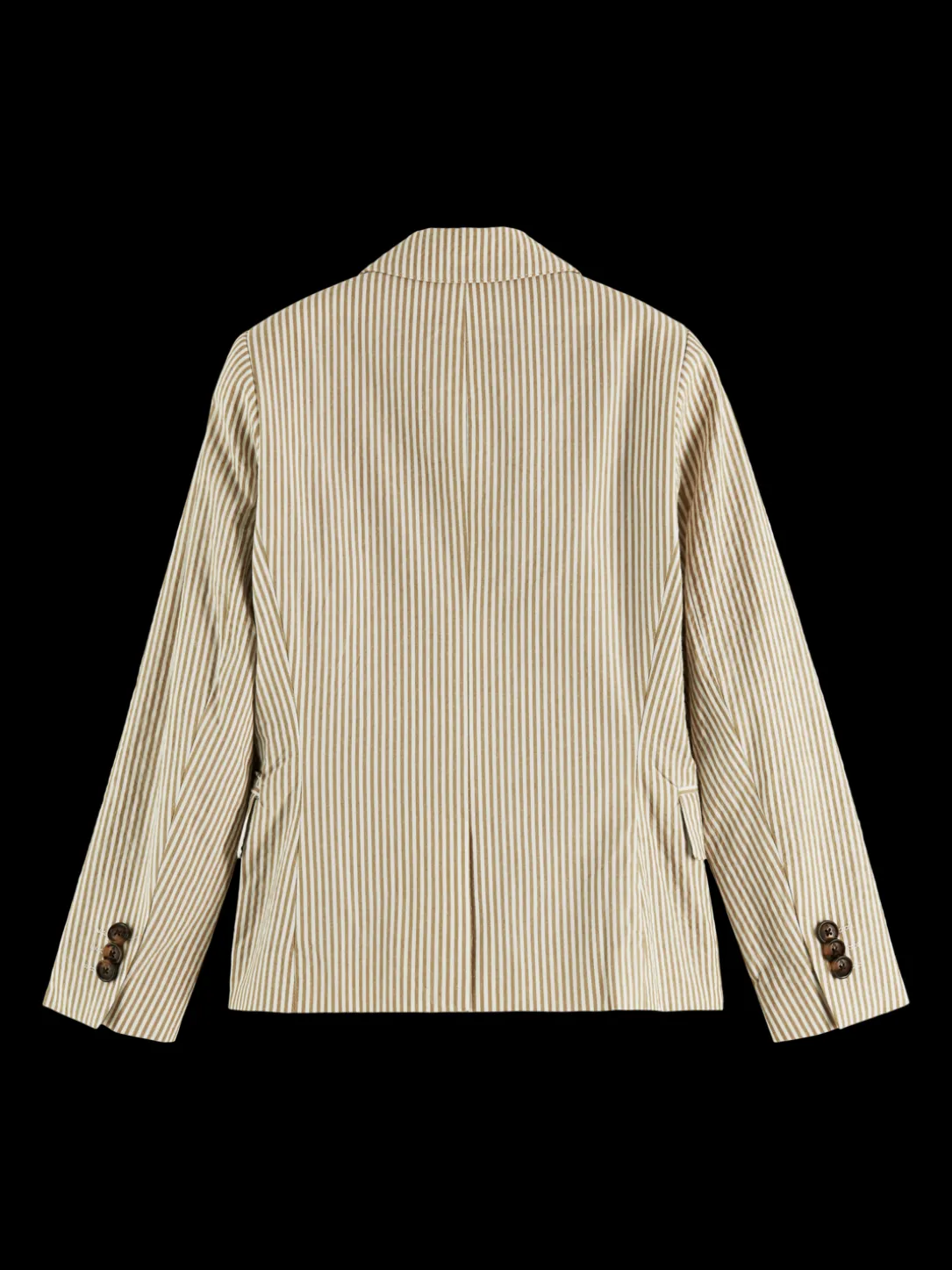 Striped Single-Breasted Blazer
