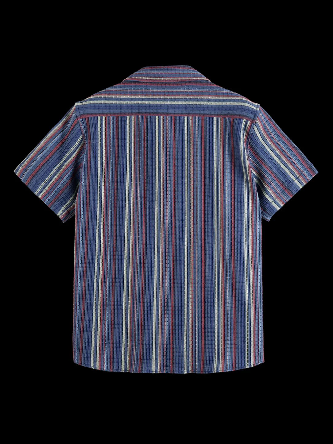 Structured Short Sleeve Stripe Shirt
