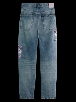 The Bay Printed Organic Cotton Boyfriend Jeans