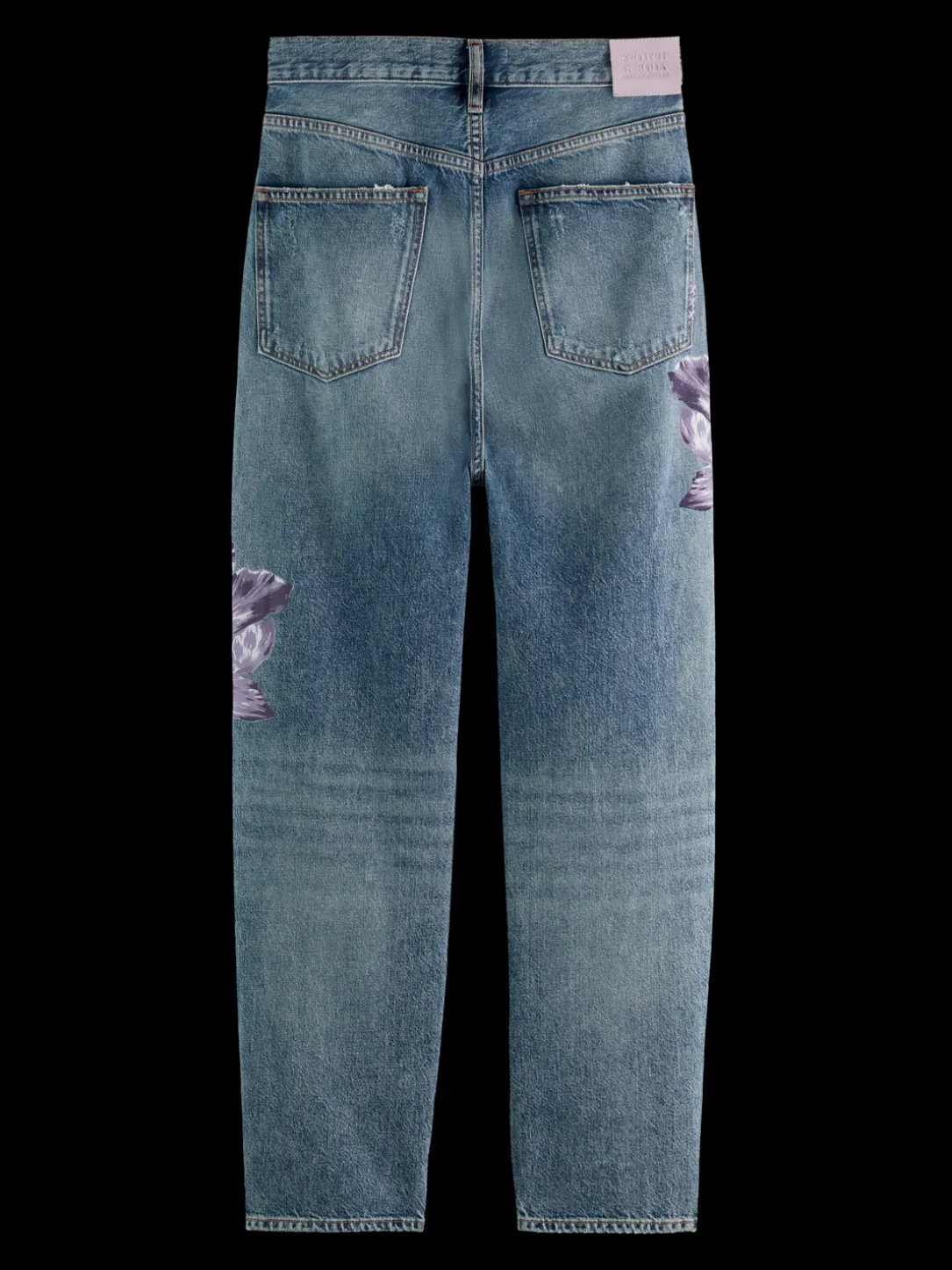 The Bay Printed Organic Cotton Boyfriend Jeans