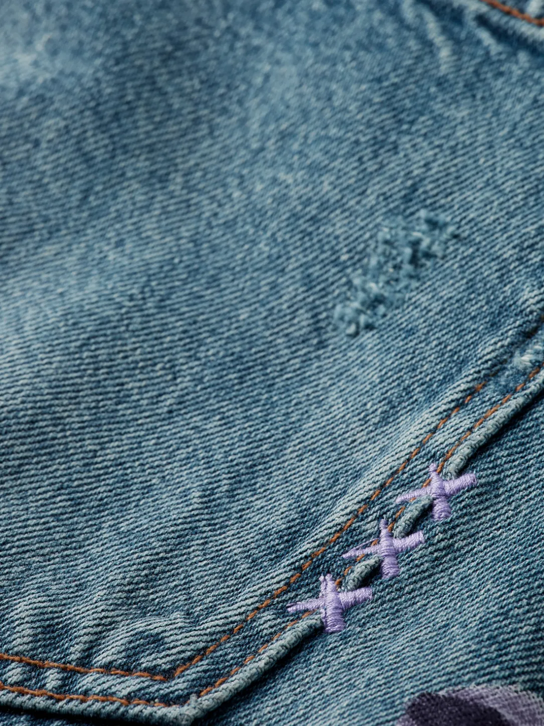 The Bay Printed Organic Cotton Boyfriend Jeans