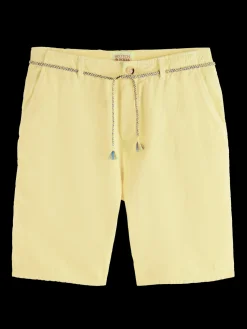 The Fave Garment-Dyed Linen-Blended Shorts