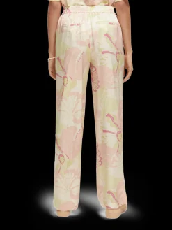 The Gia Mid-Rise Wide-Leg Printed