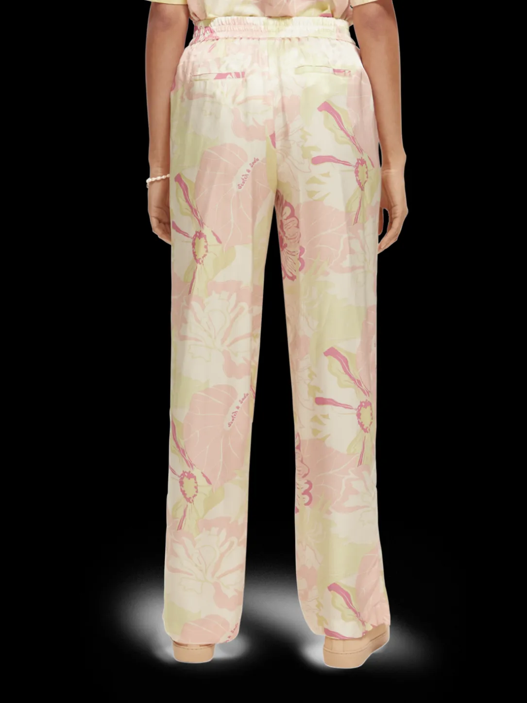 The Gia Mid-Rise Wide-Leg Printed