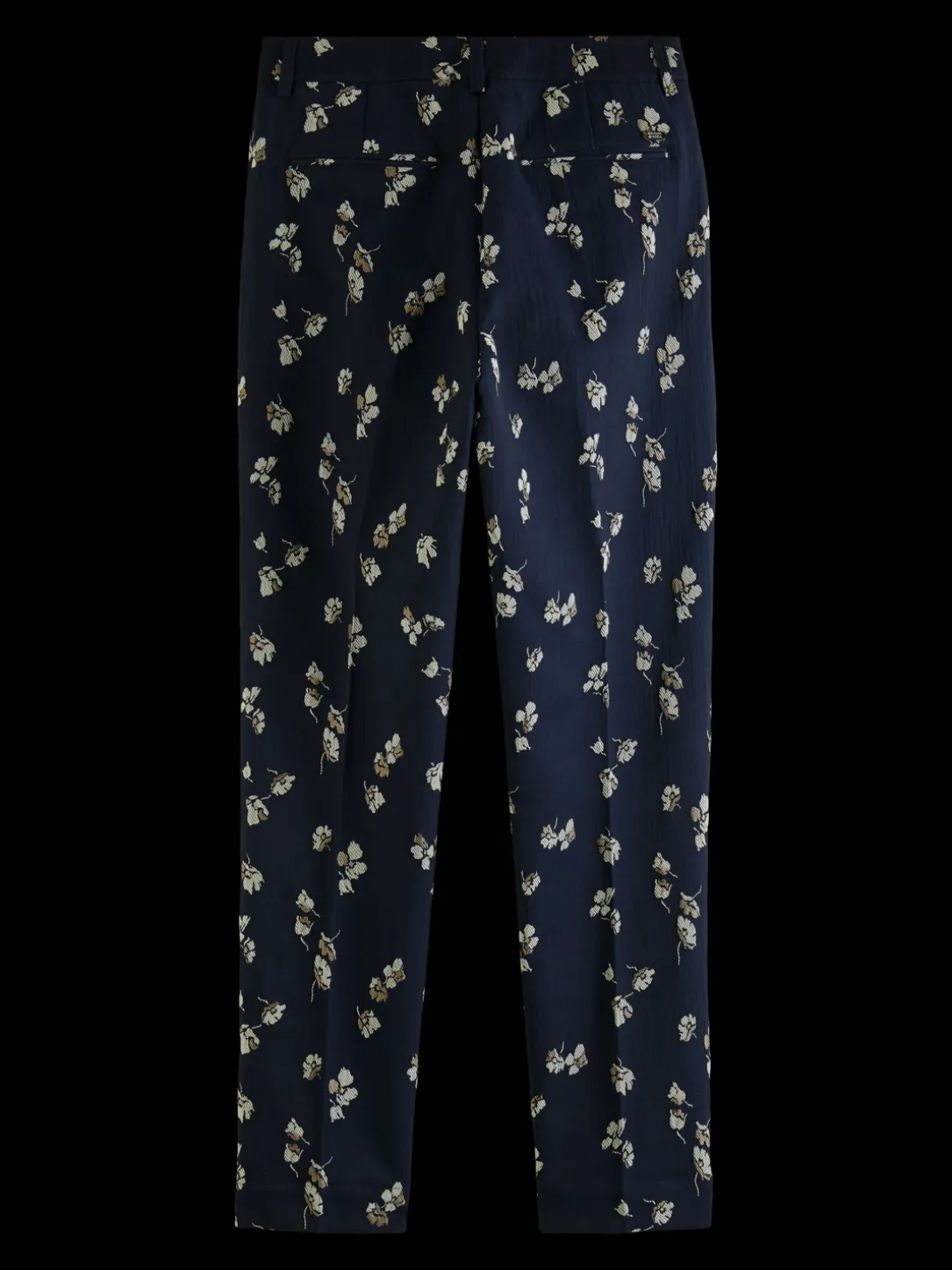 The Lowry Mid-Rise Slim Fit Jacquard Trousers