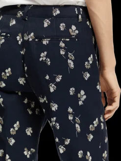 The Lowry Mid-Rise Slim Fit Jacquard Trousers