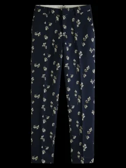 The Lowry Mid-Rise Slim Fit Jacquard Trousers