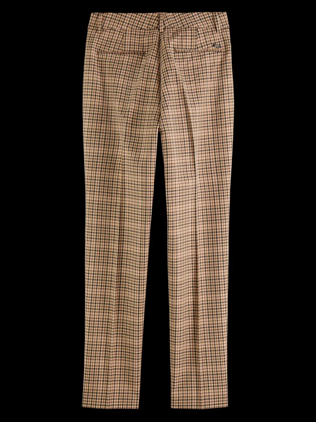 The Lowry Mid-Rise Slim Fit Checked Trousers