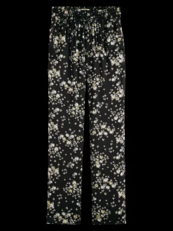 The Nina Mid-Rise Printed Tapered Trousers