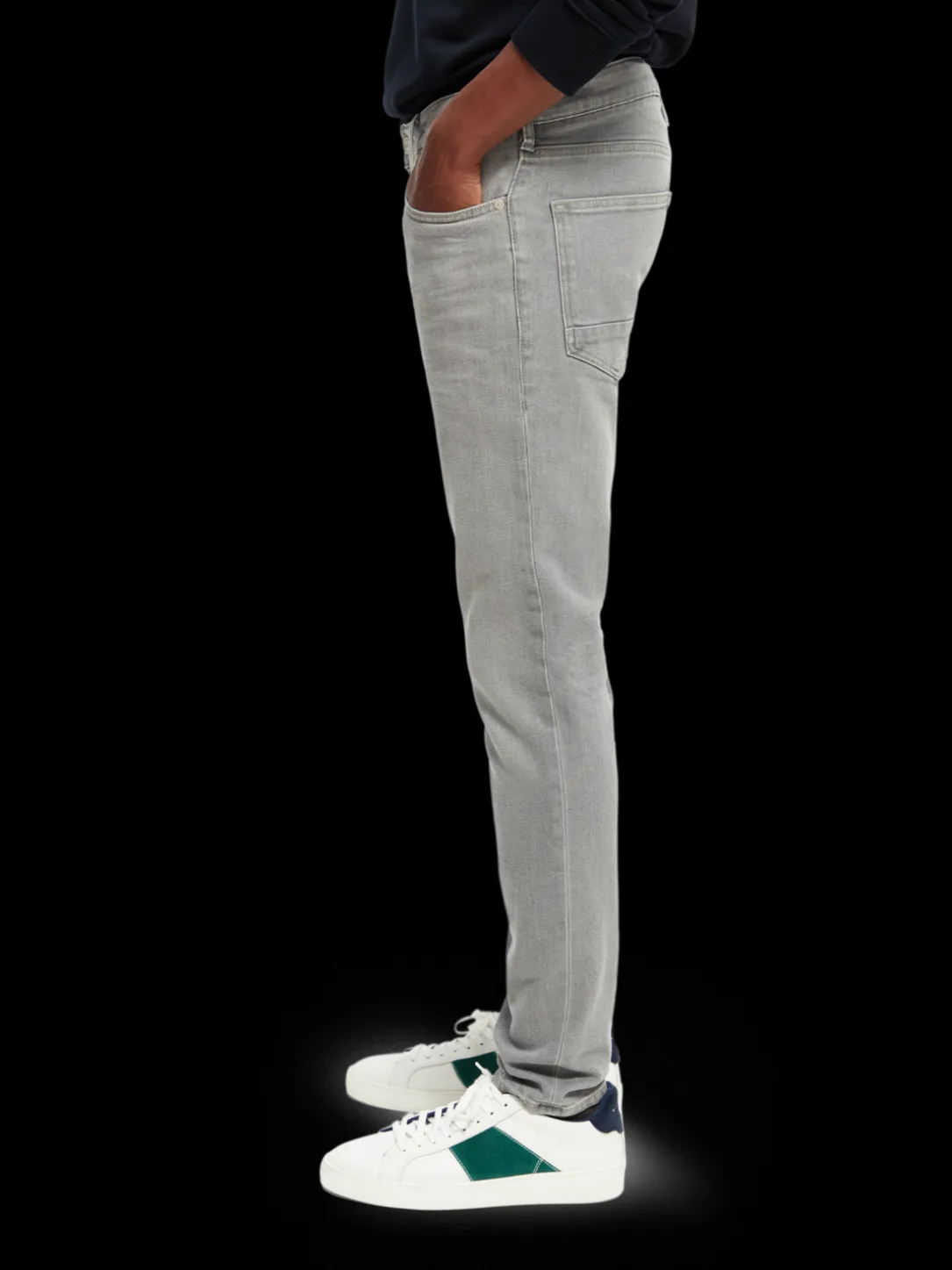 The Skim Super-Slim Fit Grey Toned Jeans