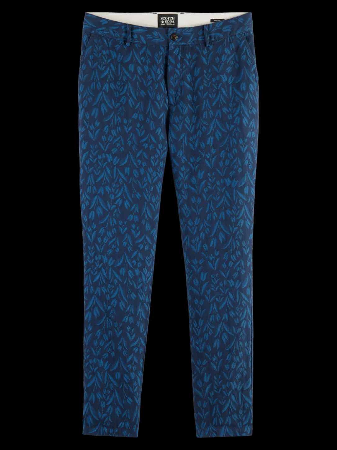 The Stuart Regular Slim Fit Jacquard Chino