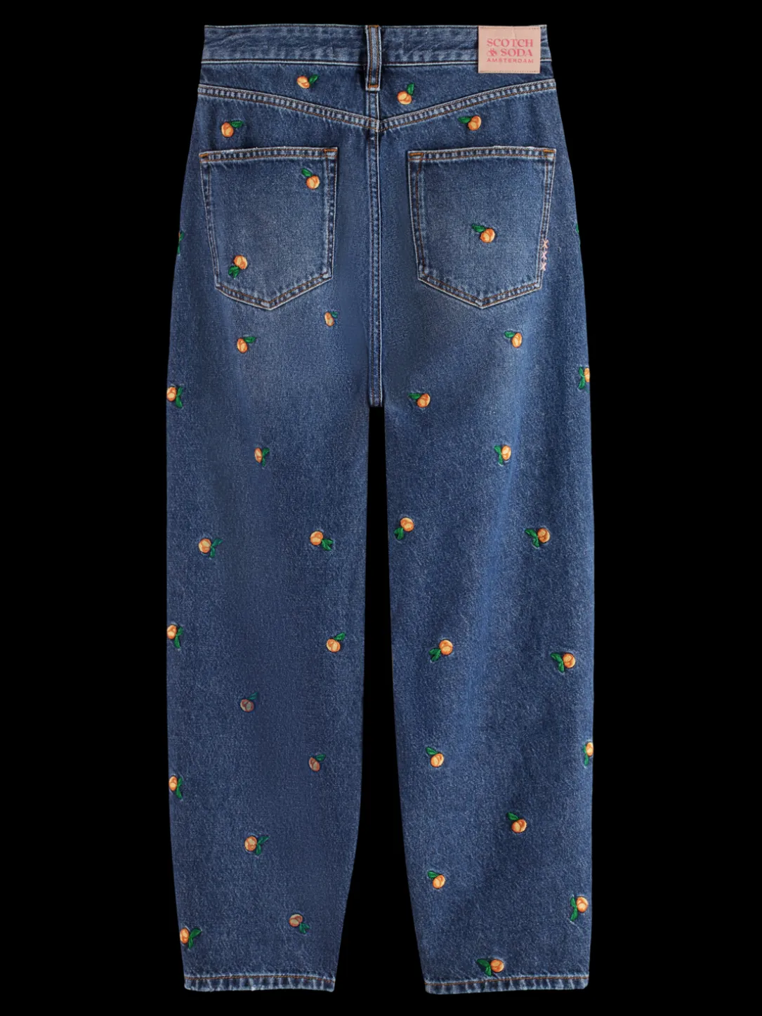 The Tide High-Rise Embroidered Balloon Fit Jeans