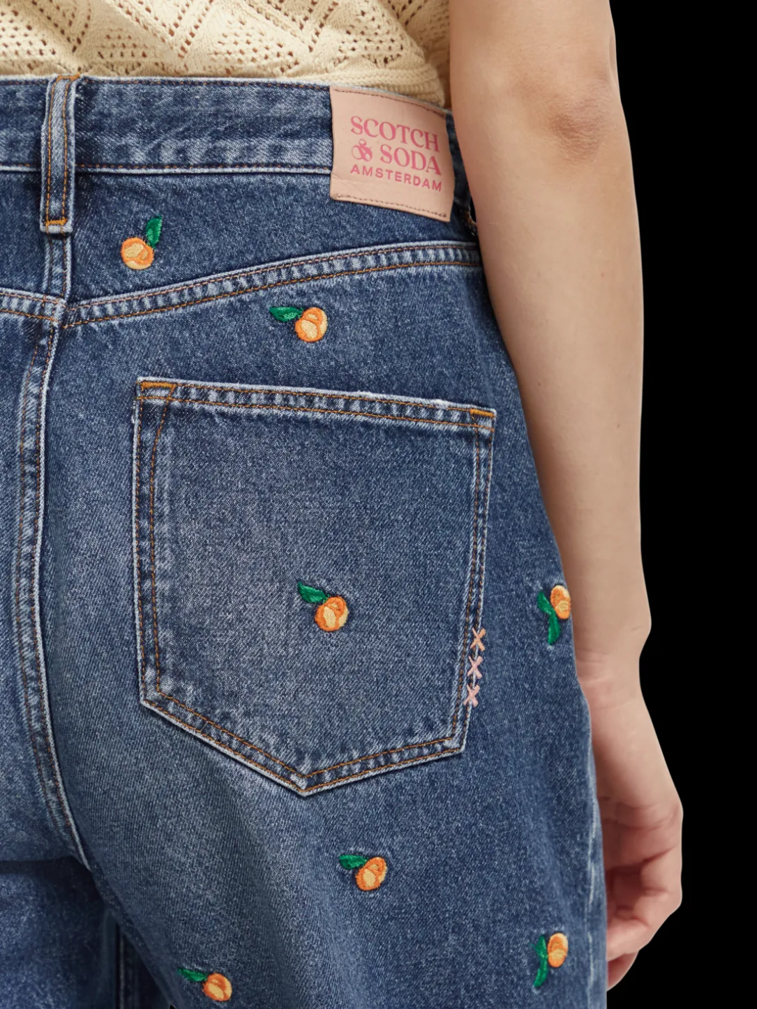 The Tide High-Rise Embroidered Balloon Fit Jeans